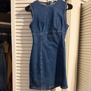 Zara Sleeveless Denim Dress